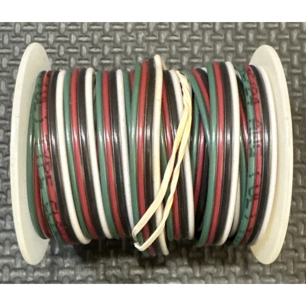 Approximately 12 FT 4 Conductor 24 AWG Type CL2X Wire | Multicolor HTF